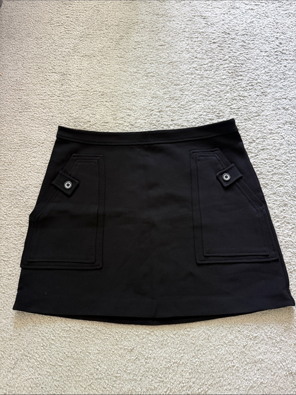 Anthropologie (Maeve) - Black Pocket-Front Mini Skirts | Sz XL